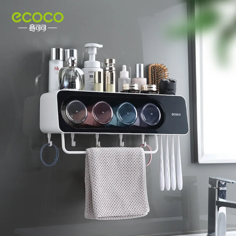 [AF0065] Support rangement mural ECOCO avec 4 gobelets
