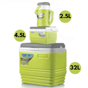 Pack De 3 Glacières - Pinnacle - Isolé Portable – BPA Free – 32L/4.5L/2.5L - Vert