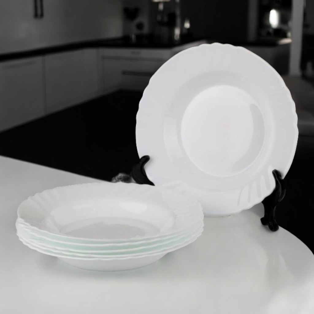 [MBM0048] Lot De 6 Assiettes Creuses Bormioli Rocco Ebro 24 Cm