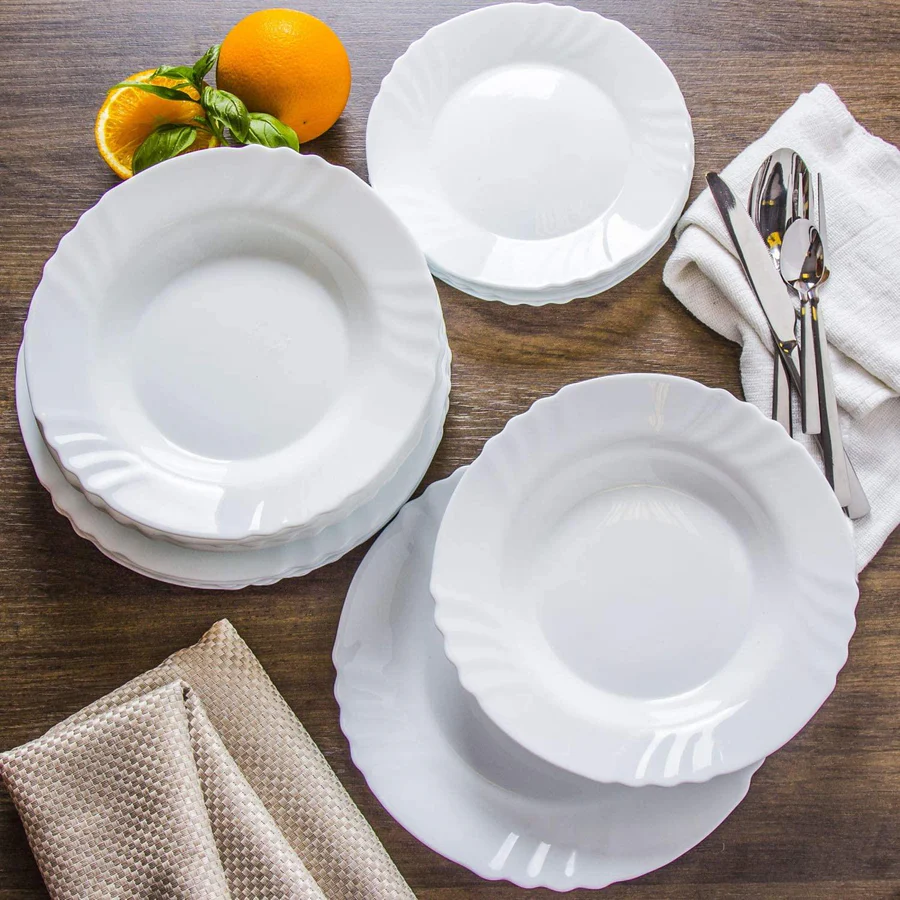 [MBM0309] Lot De 3 Plats Rond Creux Bormioli Rocco Ebro 32 Cm