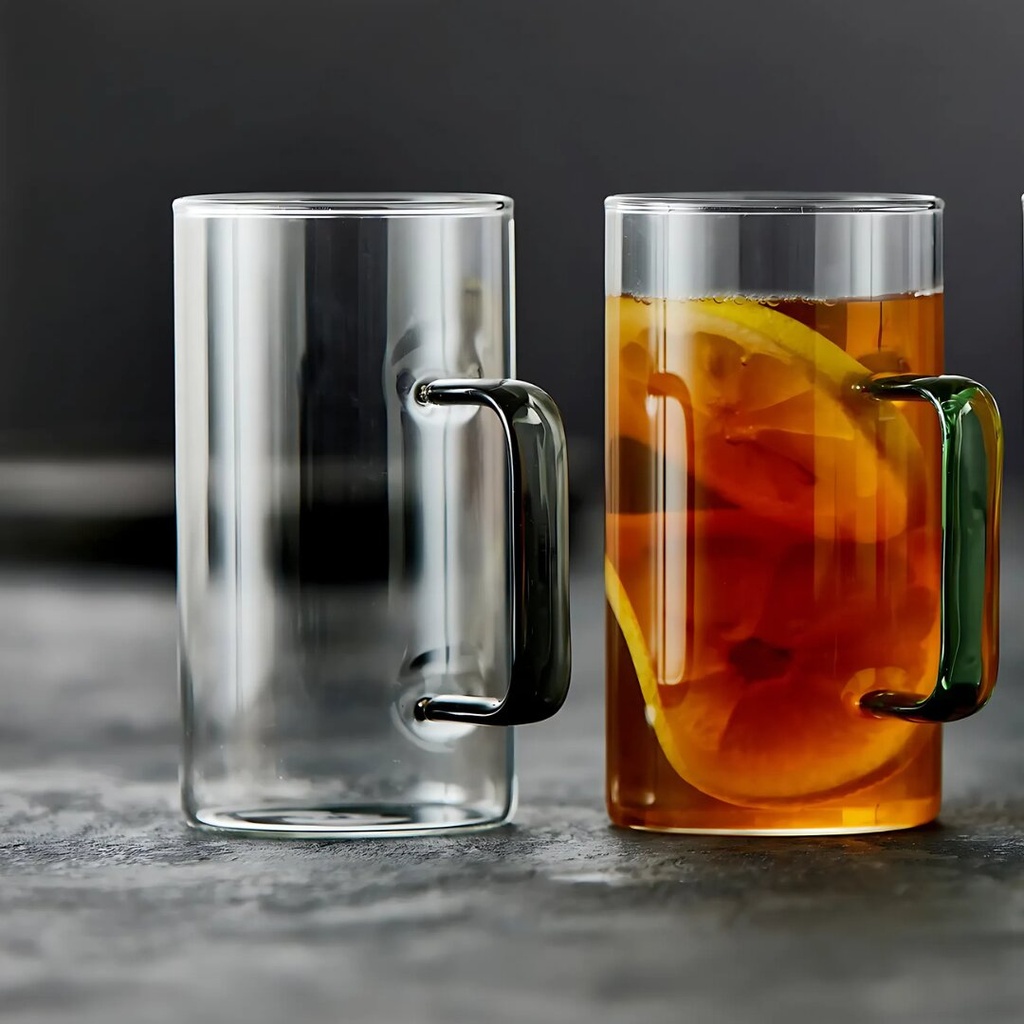 Lot de 2 Mugs Deli Glassware poigné Coloré