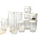 Lot de 10 boites de conservation en verre avec couvercle