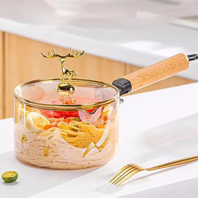 Casserole en Verre avec Couvercle