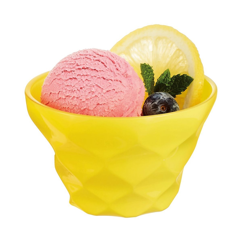 [AF0103] Lot De 6 Coupe à glace Luminarc Diamant - 20 cl - Jaune