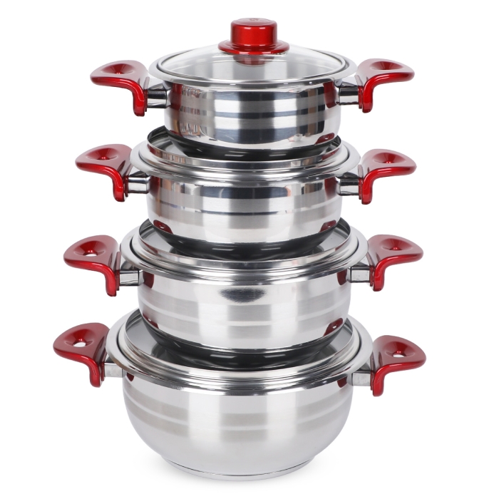 Ensemble de Batterie De Cuisine 8 Pièces Inox 18/10 Royal