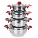 Ensemble de Batterie De Cuisine 8 Pièces Inox 18/10 Royal