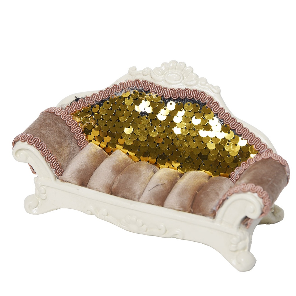 Présentoir à bijoux Canapé Doré