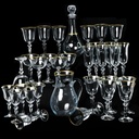 Service Cristal Jolis Princesse 32 pièces Motif Simple