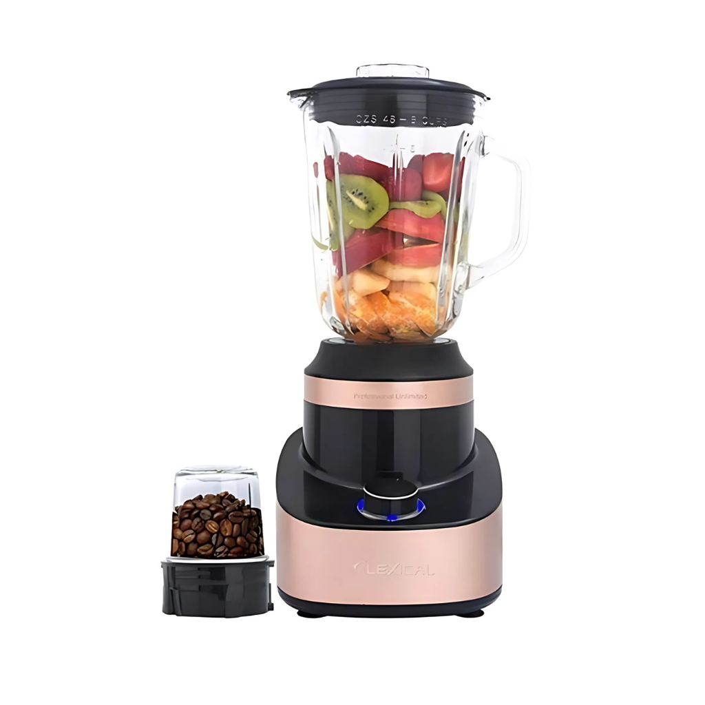 [D-LBL-1504-9] Blender Avec Grinder 2en1 Lexical 600W Bol en verre 1500ml Rose