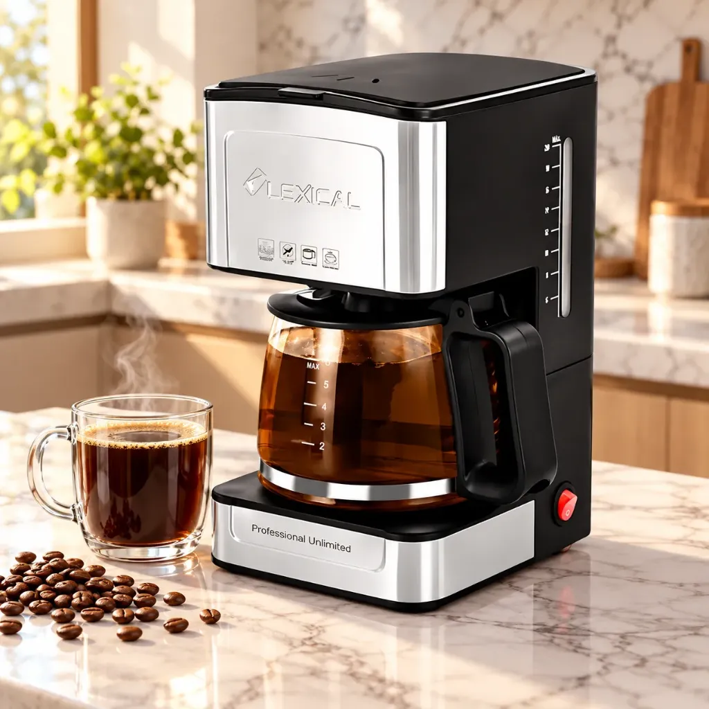 [D-LEM-0643] Cafetière Électrique Lexical 800W 850ml