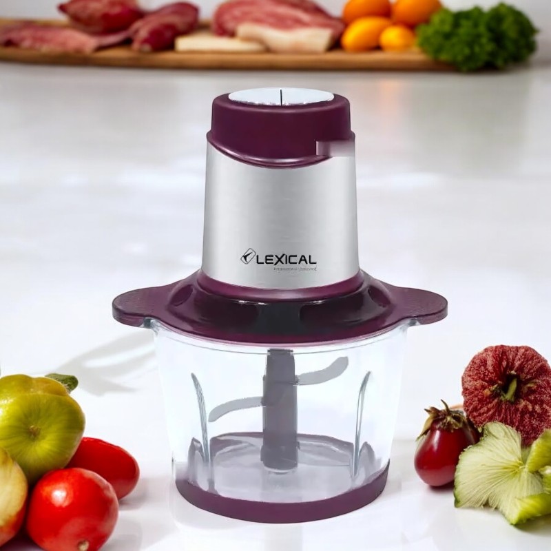 [D-LCH-1911VI] Hachoir Electrique Avec Bol en Verre Lexical 300W 2L Violet