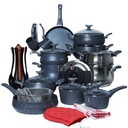 Service Granite Lines 34 pièces Gris Charbon