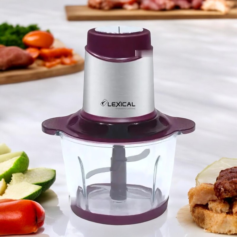 [D-LCH-1916-VI] Hachoir Electrique Avec Bol en Verre Lexical 400W 3L - Violet