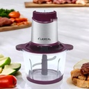 Hachoir Electrique Avec Bol en Verre Lexical 400W 3L - Violet