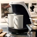 Machine a Café Lexical Avec 2 Tasses 450W Blanc 