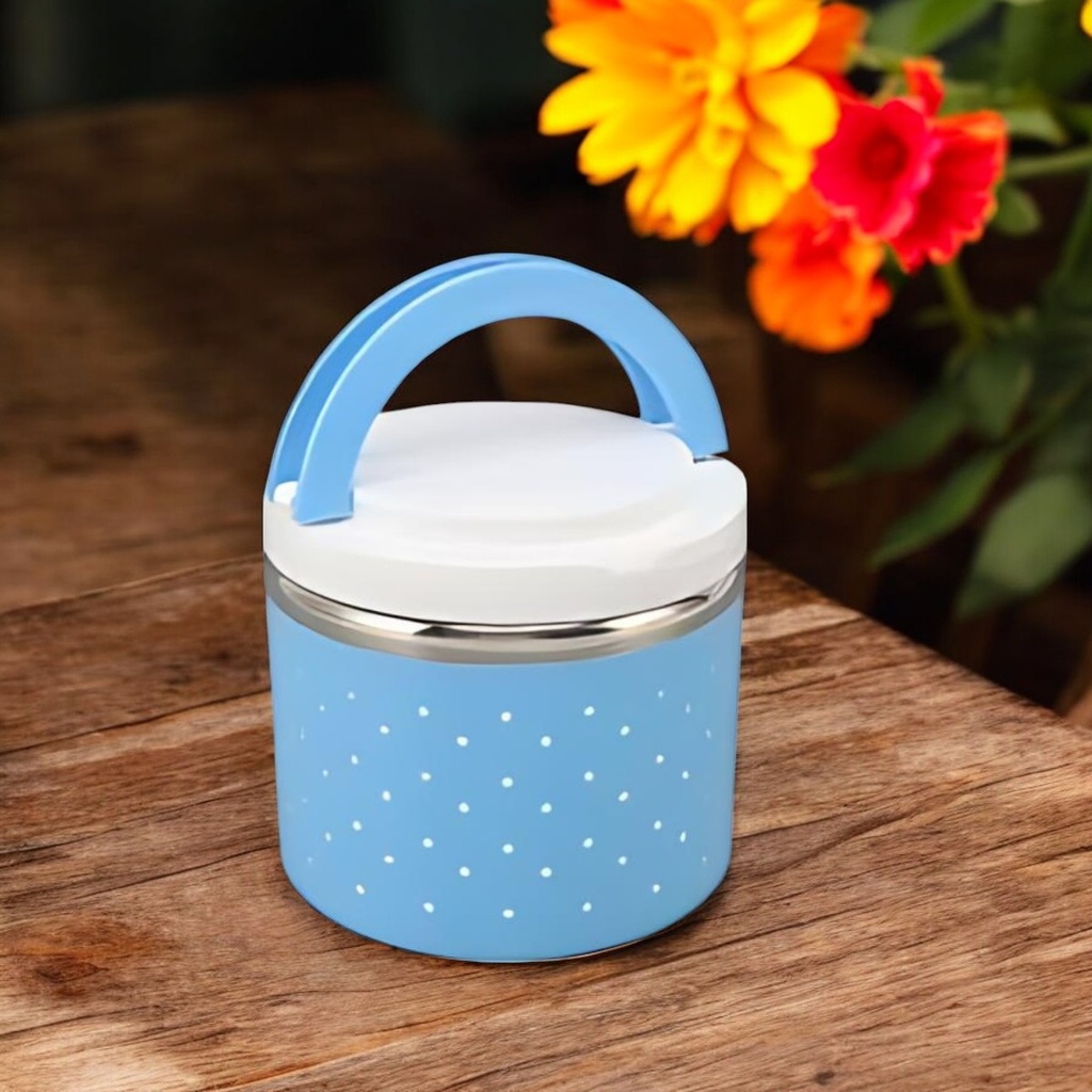 Boite a repas isotherme Rond 500ML Bleu Ciel