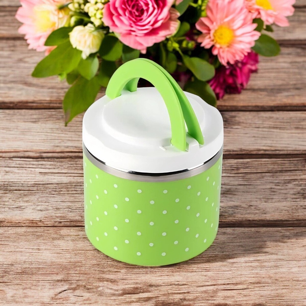 Boite a repas isotherme Rond 500ML Vert