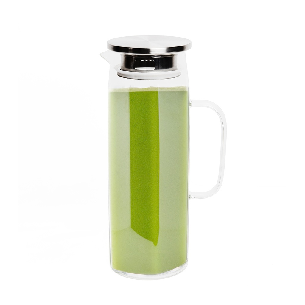 Bouteille en Verre avec couvercle en inox 1300ML 