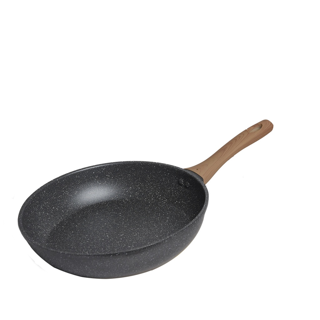 Poêle Granite Olina 24 Cm Gris Pointé Blanc