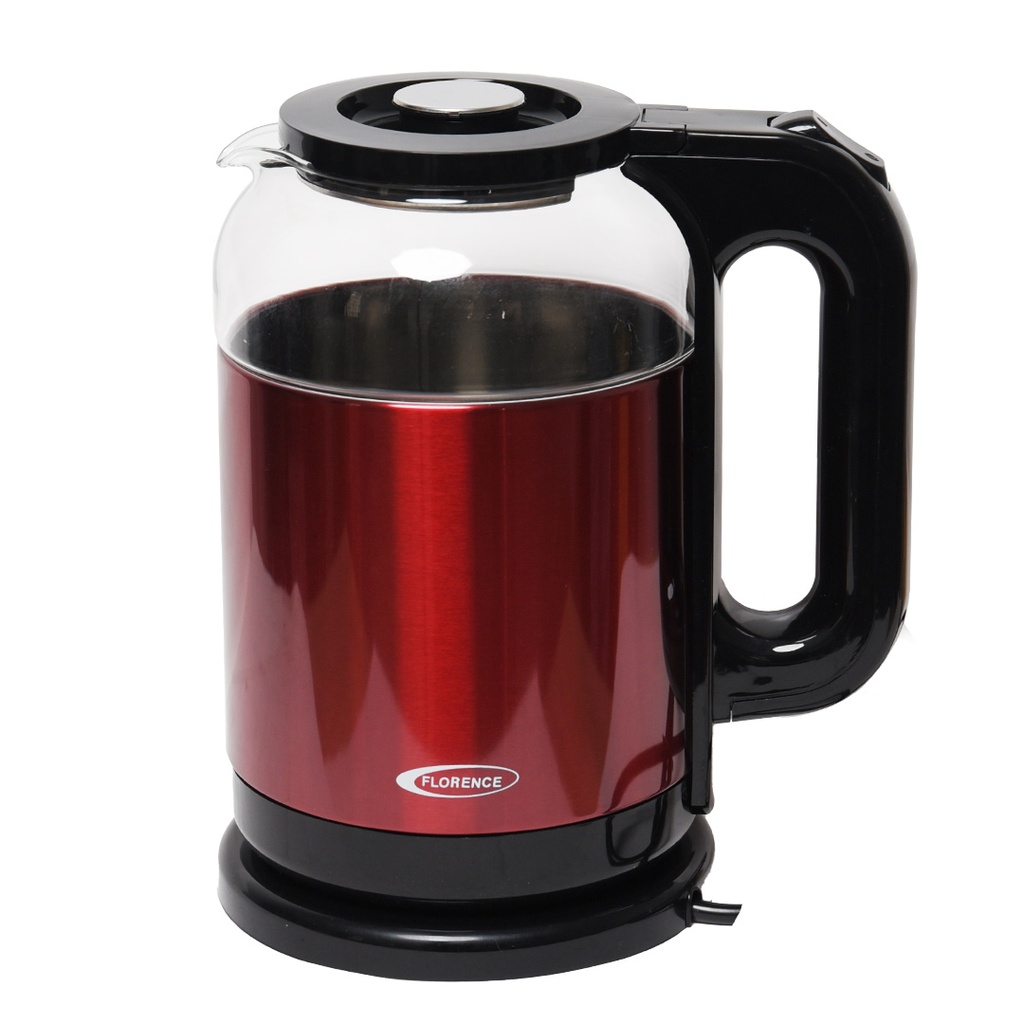 [HK415R] Bouilloire Électrique Florence 2L 1500W Rouge