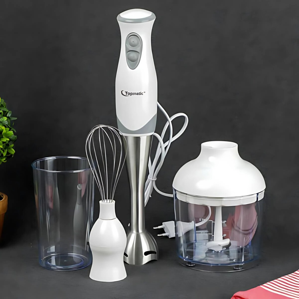 [ESMS-2502] Kit Mixeur Plongeant Topmatic 300W Blanc