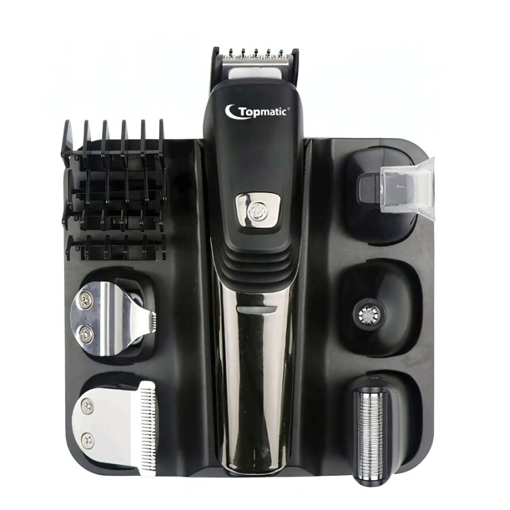 [RHC-61] Kit Tondeuse à Barbe et Cheveux Multifonctions Topmatic Noir 5W
