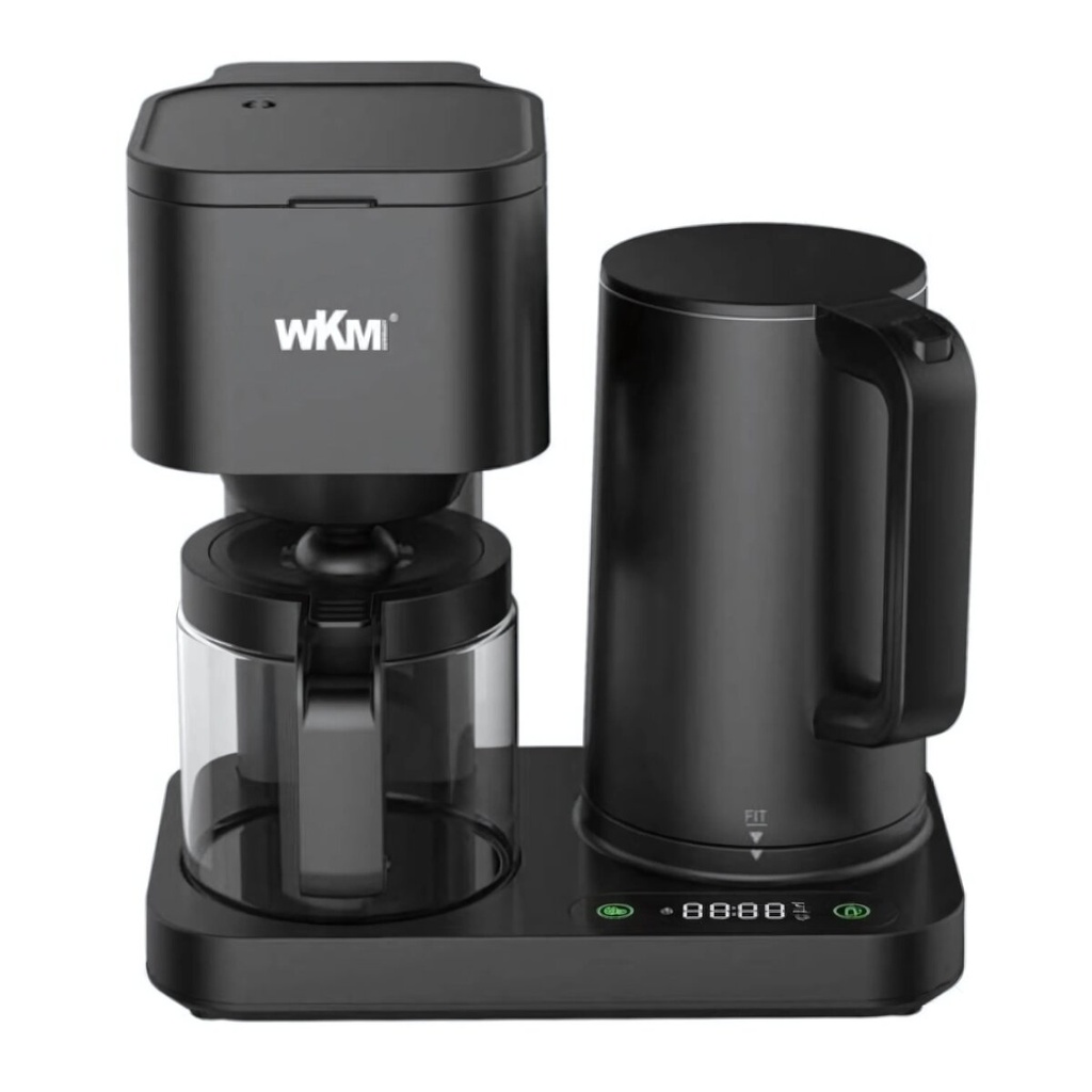 Machine à Café et Bouilloire WKM 2en1  1600W Noir