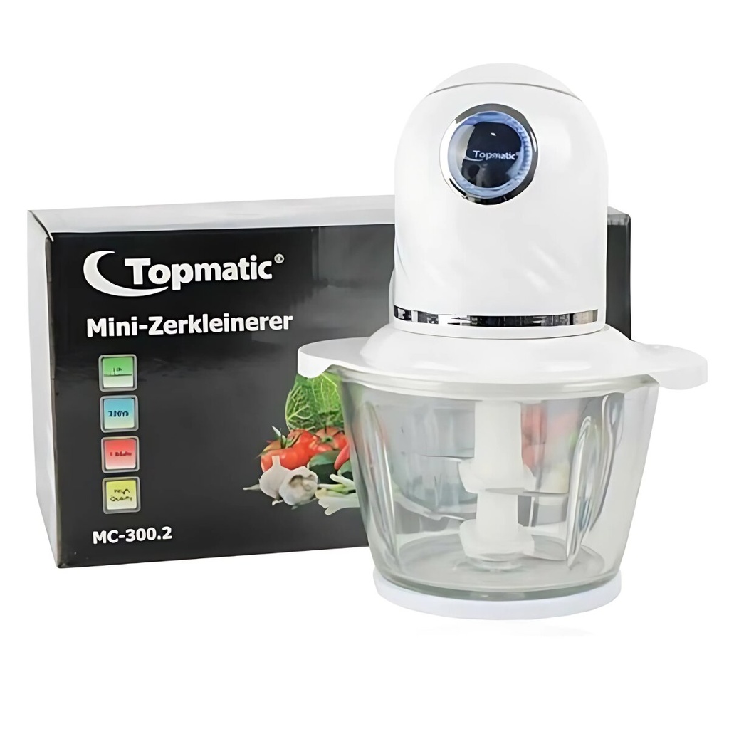 [MG-300] Mini Hachoir En verre Topmatic 300W 1L