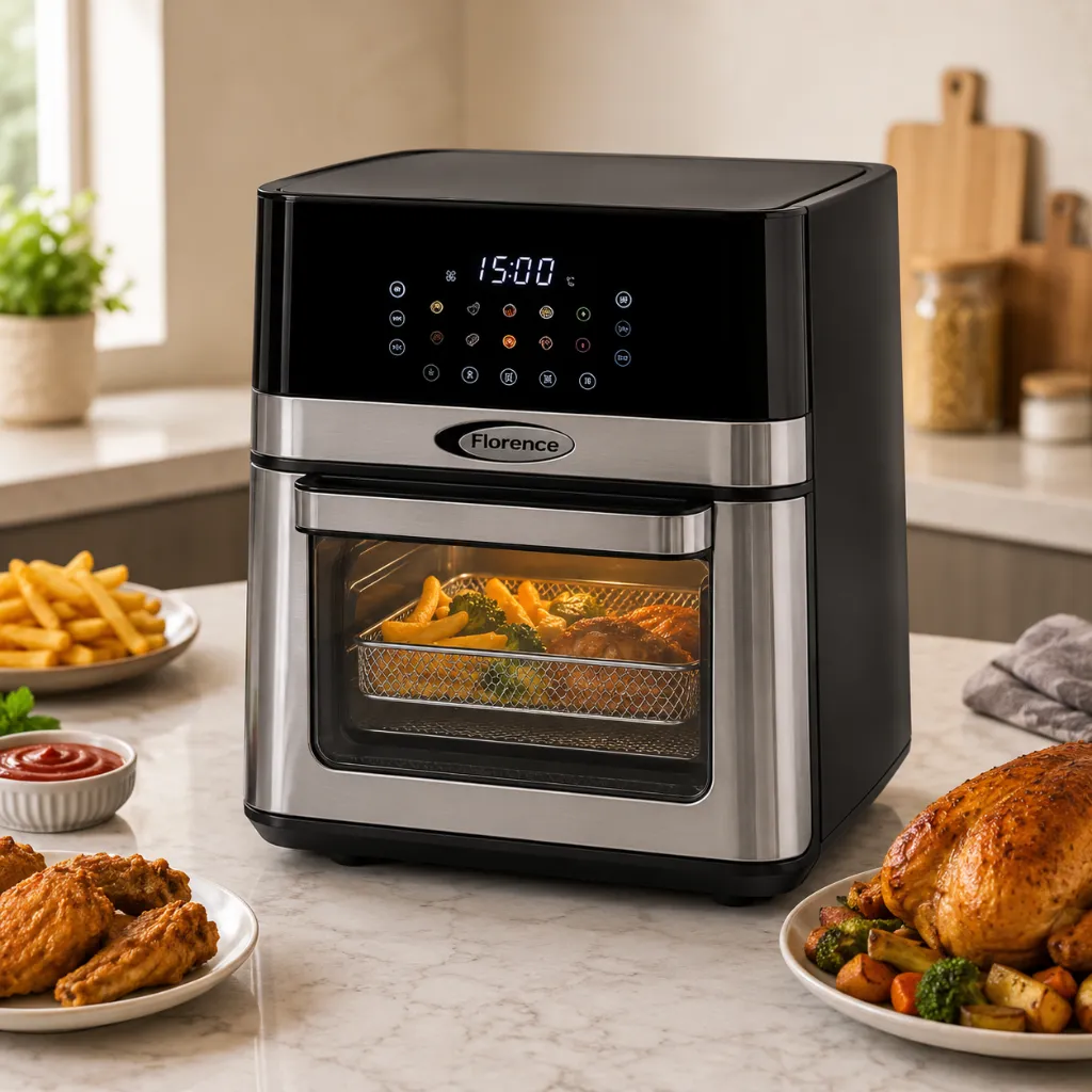 AirFryer 10-en-1 Avec Rôtissoire Florence 1800W - 12L