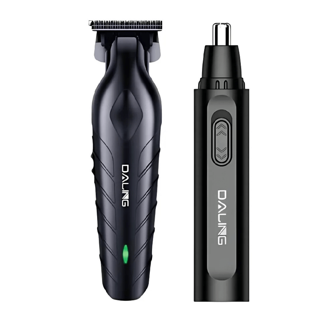 Tondeuse Cheveux et à Poils de Nez Daling Rechargable Professionnel 5W Noir