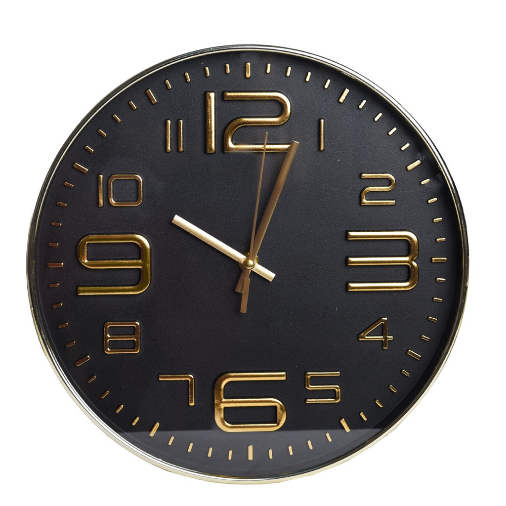 Horloge Murale Rond 29Cm Noir