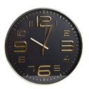 Horloge Murale Rond 29Cm Noir