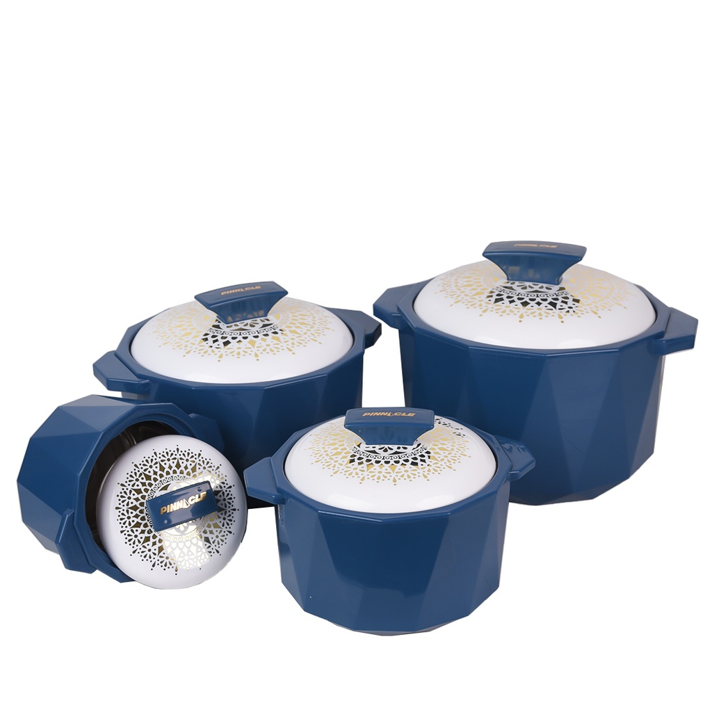 [SGM0011-BL] Ensemble de 4 Boites Isotherme Pinnacle Bleu Marine