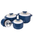 Ensemble de 4 Boites Isotherme Pinnacle Bleu Marine