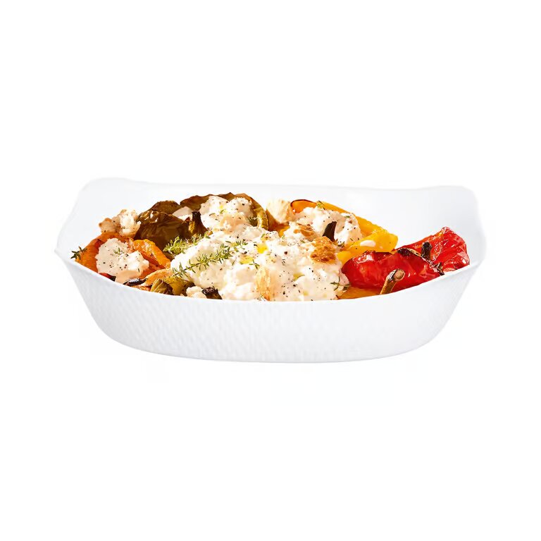 Plat Rectangulaire wavy Luminarc 30 x 22 cm Blanc