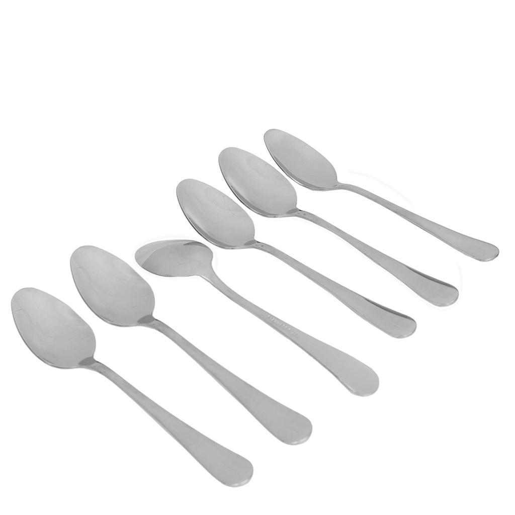 Lot De 6 Cuillères de Table Cuisinova En Acier Inoxydable 
