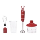 Mixeur Plongeant 4en1 Prova Rouge 600W