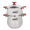 Couscoussier Inox 18/10 ABM 8L Rouge