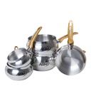 Ensemble de 5 Casseroles Inox 18/10 Lines Miel