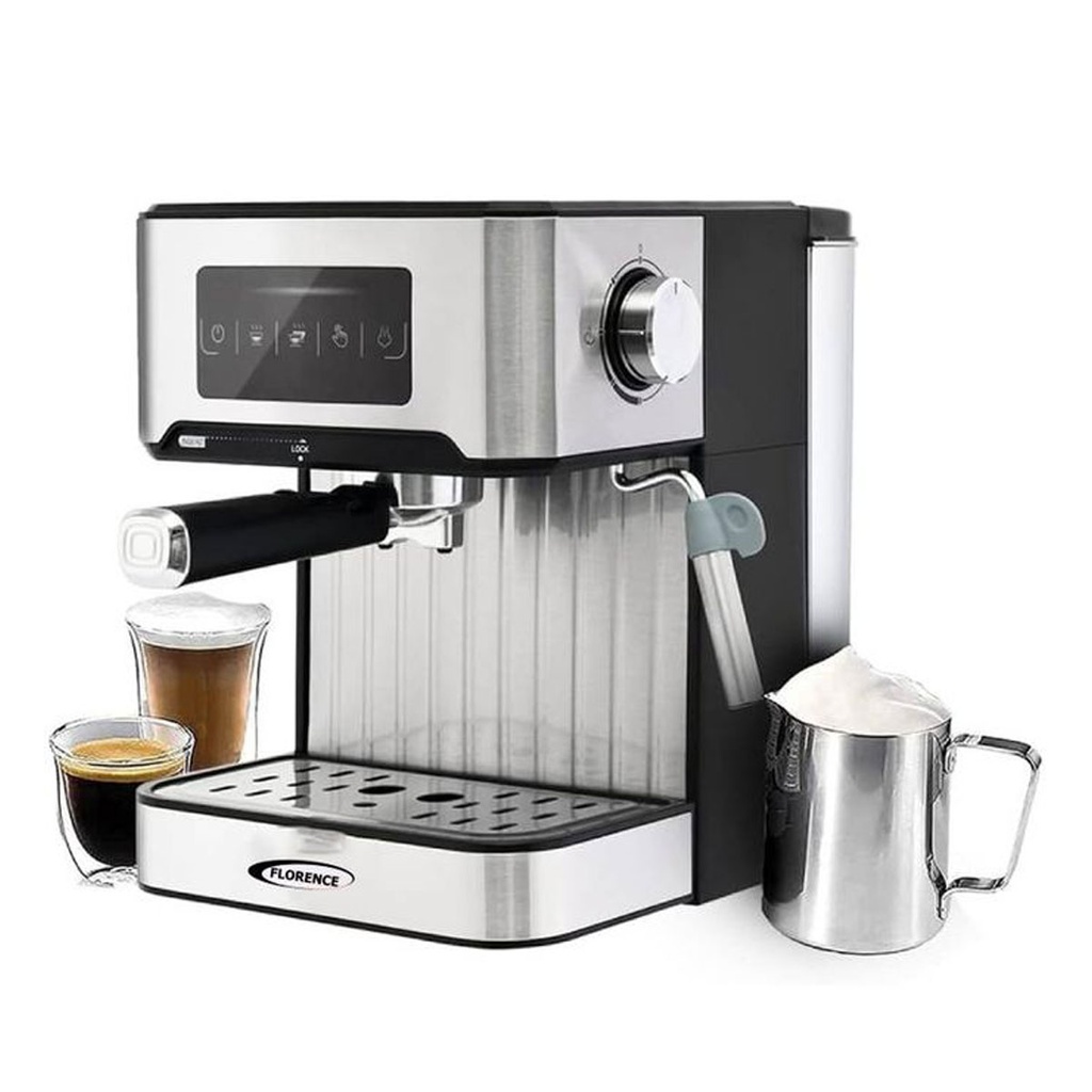 [AG6837] Machine À Café Expresso Cappuccino Latté Florence 1050W 1,6 L Noir 