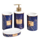 Accessoires de salle de bain en céramique Rond Bleu 