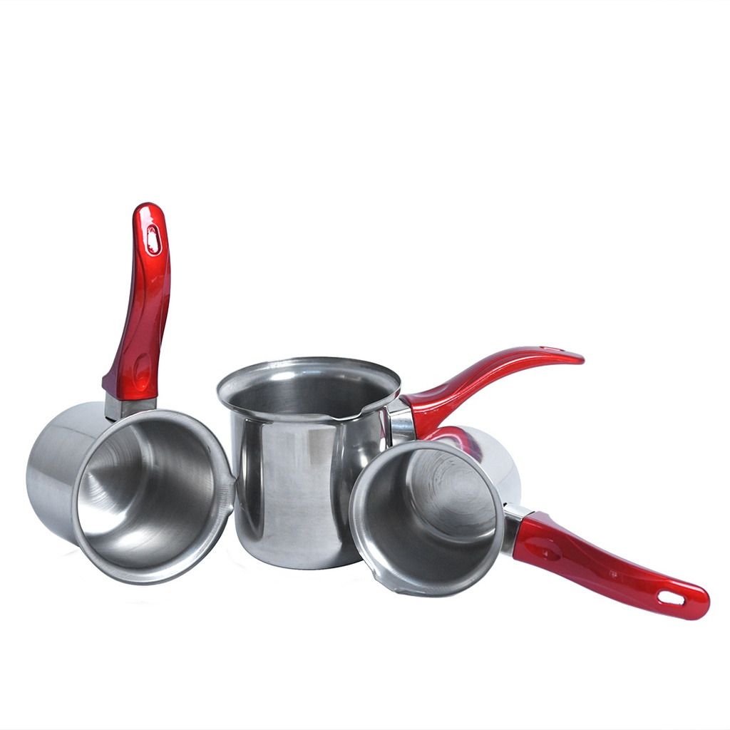 Set de 3 pots à lait Royal en inox 