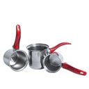 Set de 3 pots à lait Royal en inox 