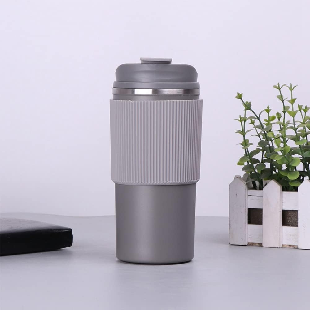 [AF0148GR] Thermos En acier Inoxydable Avec Bande Gris 450ml