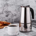 Cafetière En Acier Inoxydable 6 Tasses Argent
