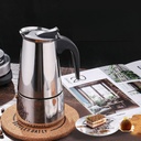 Cafetière En Acier Inoxydable 4 Tasses Argent