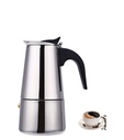 Cafetière En Acier Inoxydable 4 Tasses Argent