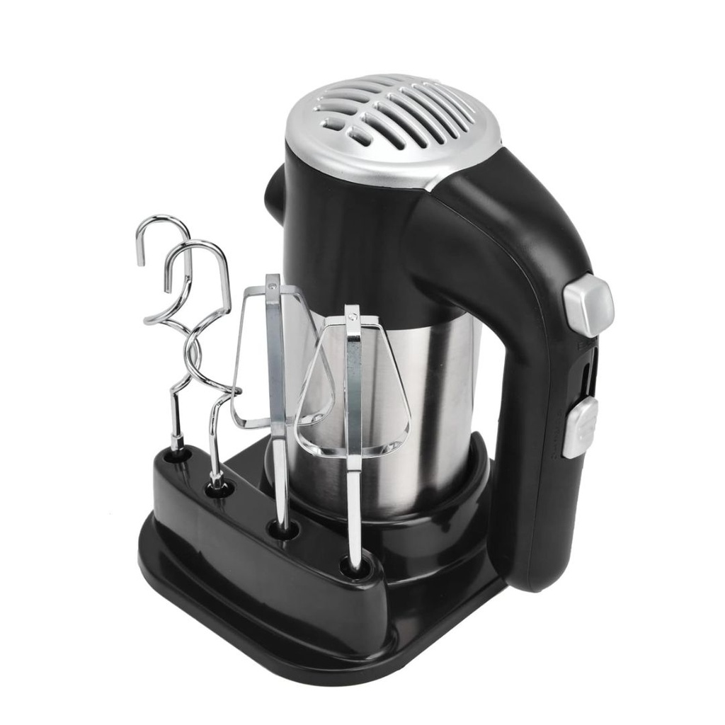 [HK347] Batteur Mélangeur Electrique Florence Avec Support 300 W Noir