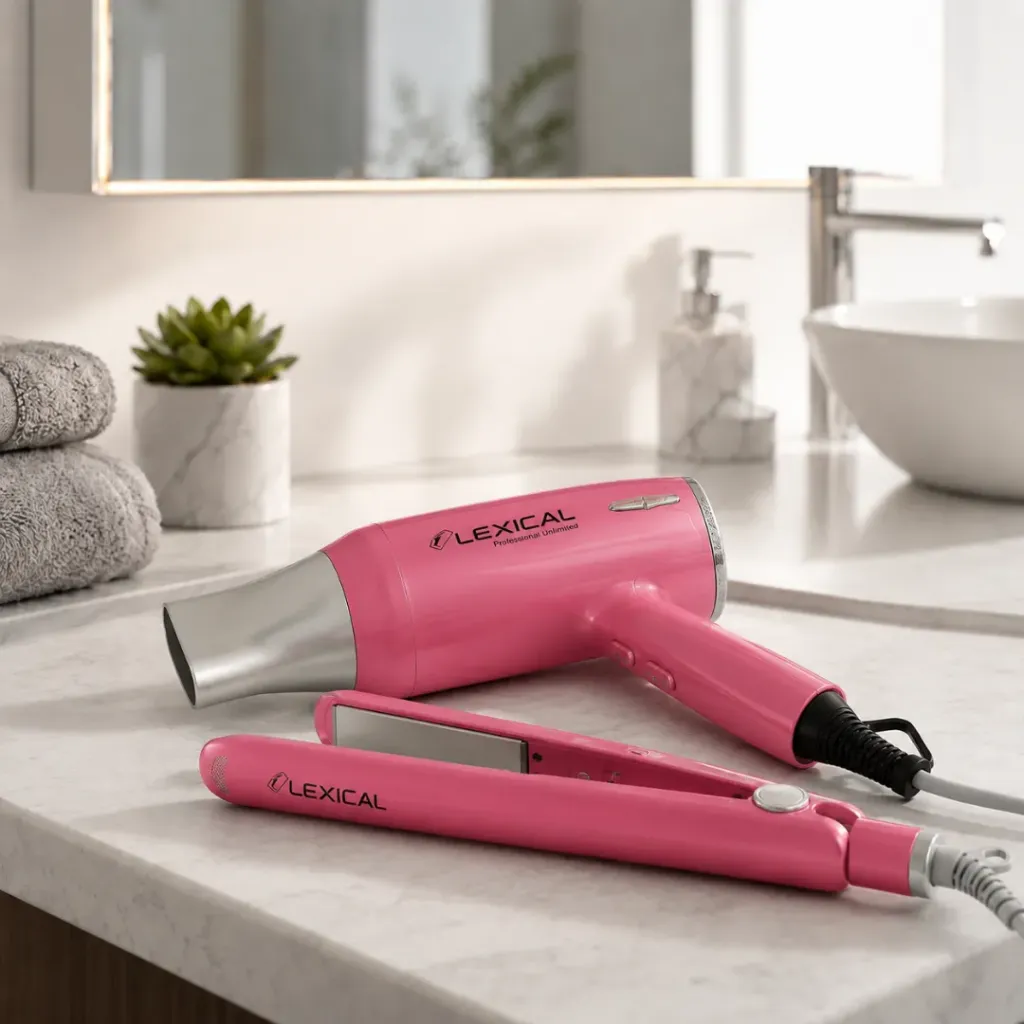 [LGW-5810] Coffret Sèche-cheveux & Lisseur Lexical 1900W 35W