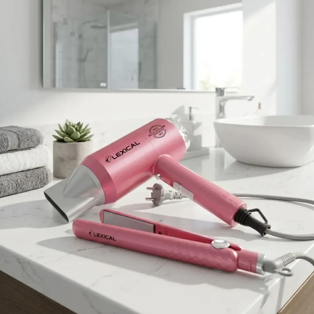 [LGW-5810] Coffret Sèche-cheveux & Lisseur Lexical 1900W 35W